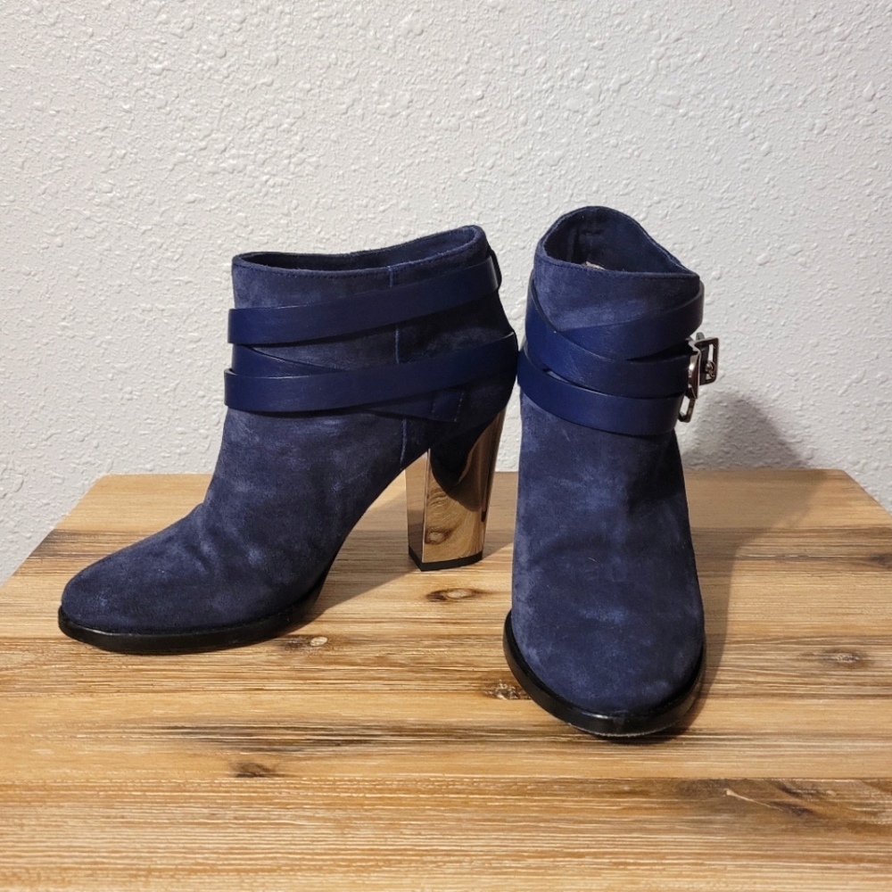 Jimmy Choo Navy Suede boots